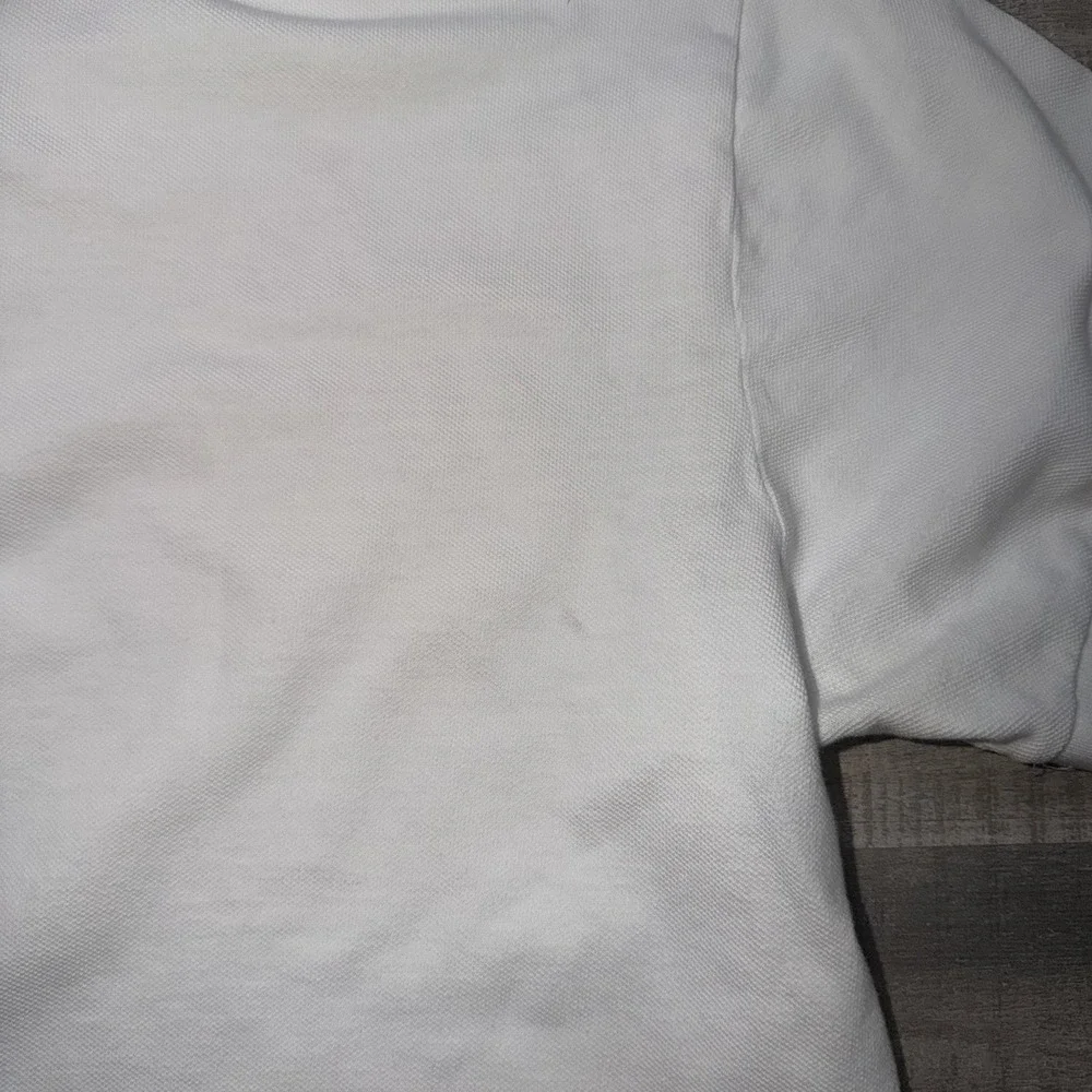 Vintage 90s Ralph Lauren Polo Jeans Co Polo Shirt Size L White Short Sleeve